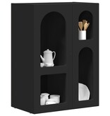 VidaXL Dressoir Zwart 59 x 35 x 80.5 cm Bewerkt hout