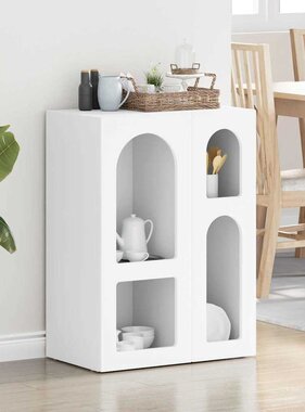 VidaXL Dressoir Wit 59 x 35 x 80.5 cm Bewerkt hout