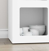 VidaXL Dressoir Wit 59 x 35 x 80.5 cm Bewerkt hout