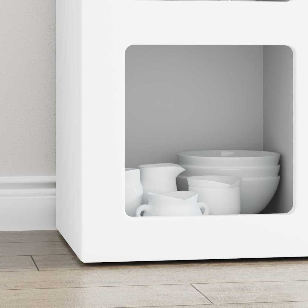 VidaXL Dressoir Wit 59 x 35 x 80.5 cm Bewerkt hout