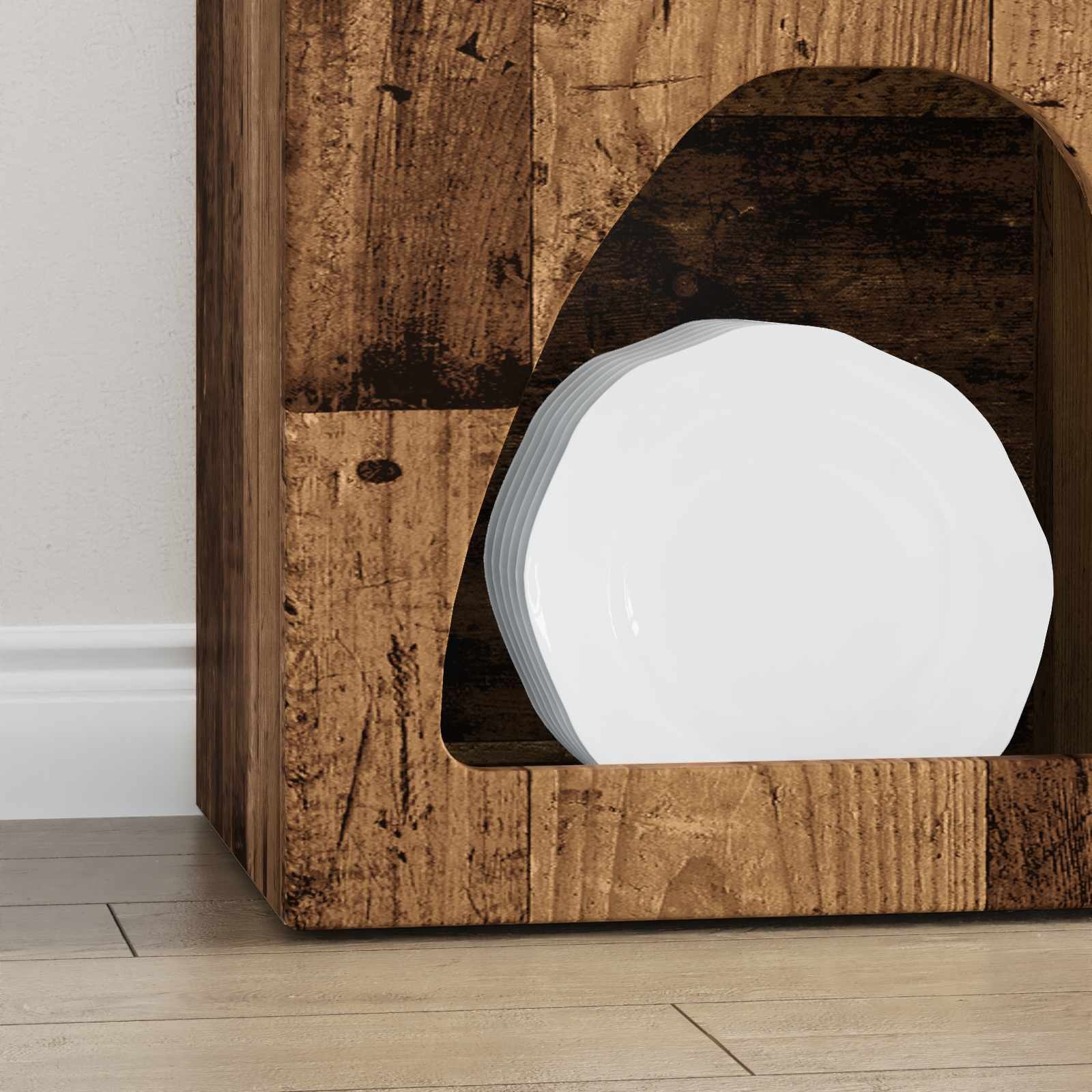 VidaXL Dressoir Oudhout 40 x 35 x 100,5 cm Bewerkt hout