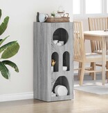 VidaXL Dressoir Grijs Sonoma 40 x 35 x 100,5 cm Bewerkt hout