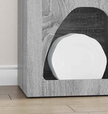 VidaXL Dressoir Grijs Sonoma 40 x 35 x 100,5 cm Bewerkt hout