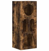 VidaXL Dressoir Gerookt eiken 40 x 35 x 100,5 cm Bewerkt hout
