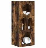 VidaXL Dressoir Gerookt eiken 40 x 35 x 100,5 cm Bewerkt hout