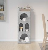 VidaXL Dressoir Beton Grijs 40 x 35 x 100,5 cm Bewerkt hout