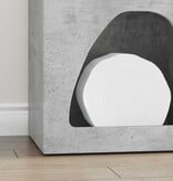 VidaXL Dressoir Beton Grijs 40 x 35 x 100,5 cm Bewerkt hout