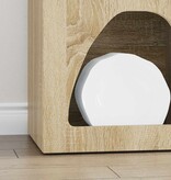 VidaXL Dressoir Sonoma Eiken 40 x 35 x 100,5 cm Bewerkt hout