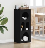 VidaXL Dressoir Zwart 40 x 35 x 100,5 cm Bewerkt hout