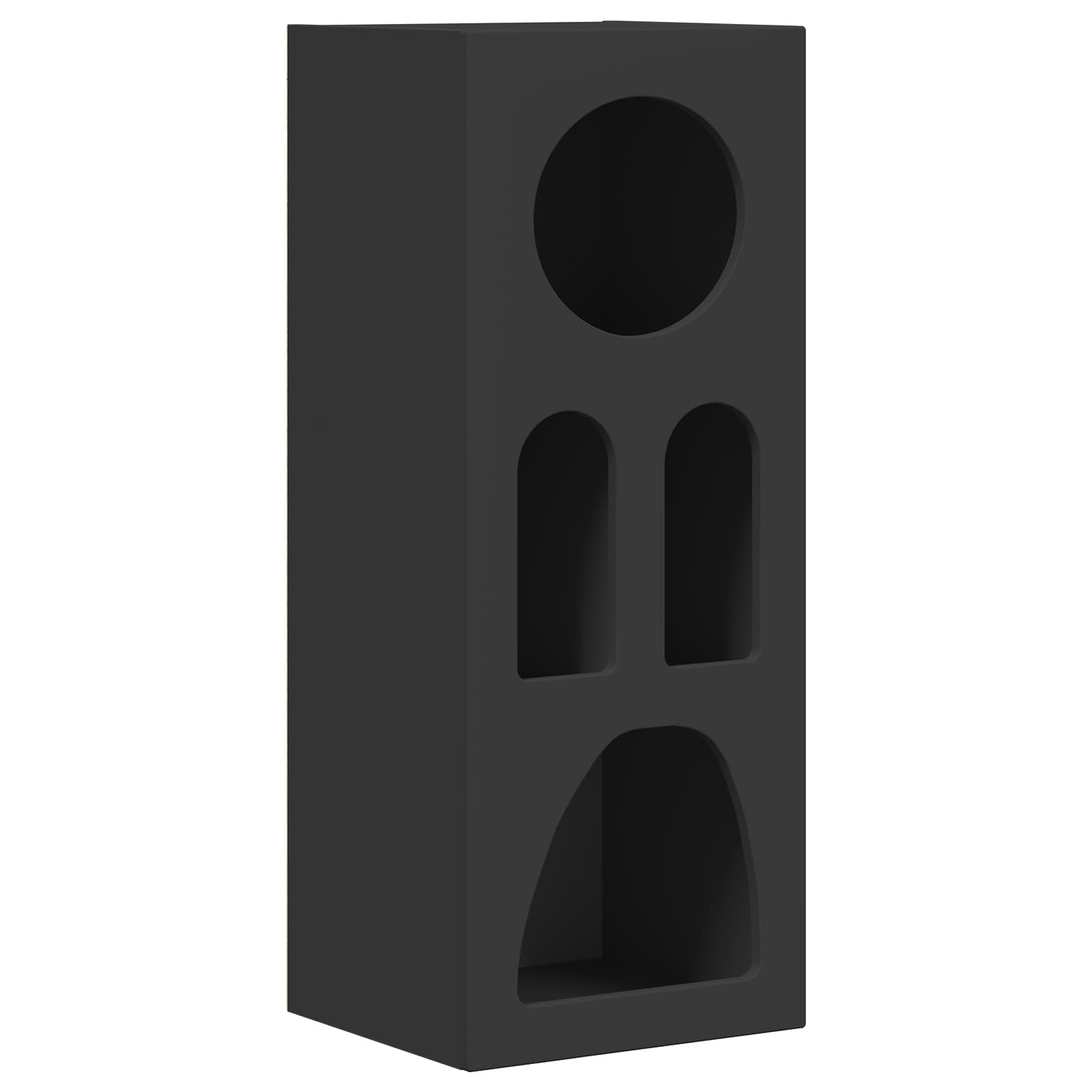 VidaXL Dressoir Zwart 40 x 35 x 100,5 cm Bewerkt hout