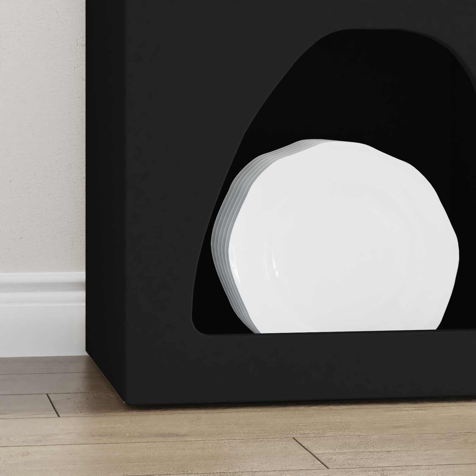 VidaXL Dressoir Zwart 40 x 35 x 100,5 cm Bewerkt hout