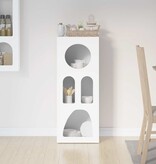 VidaXL Dressoir Wit 40 x 35 x 100,5 cm Bewerkt hout