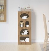 VidaXL Dressoir Artisan Eiken 40 x 35 x 100,5 cm Bewerkt hout