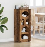 VidaXL Dressoir Oudhout 40 x 35 x 100,5 cm Bewerkt hout