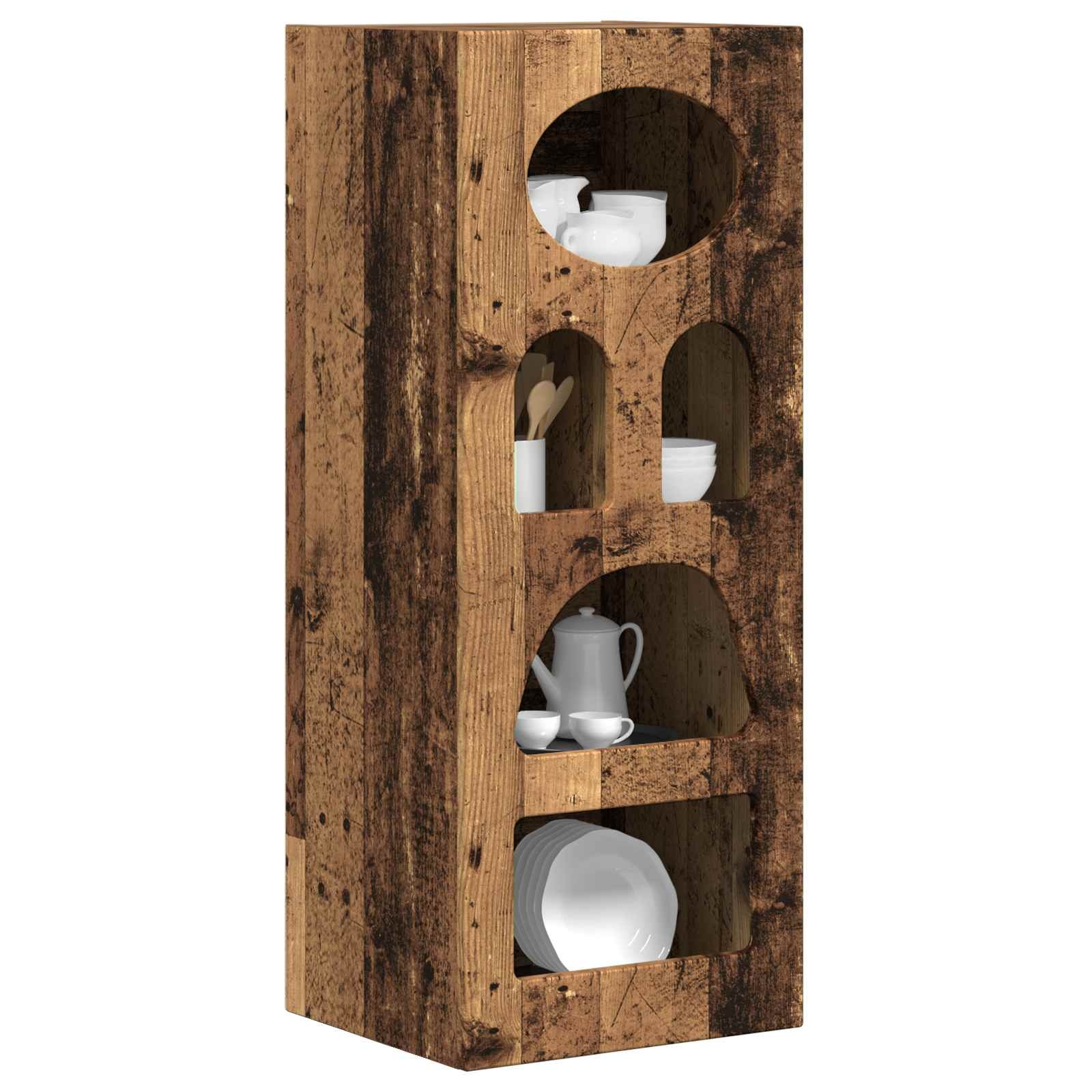 VidaXL Dressoir Oudhout 40 x 35 x 100,5 cm Bewerkt hout