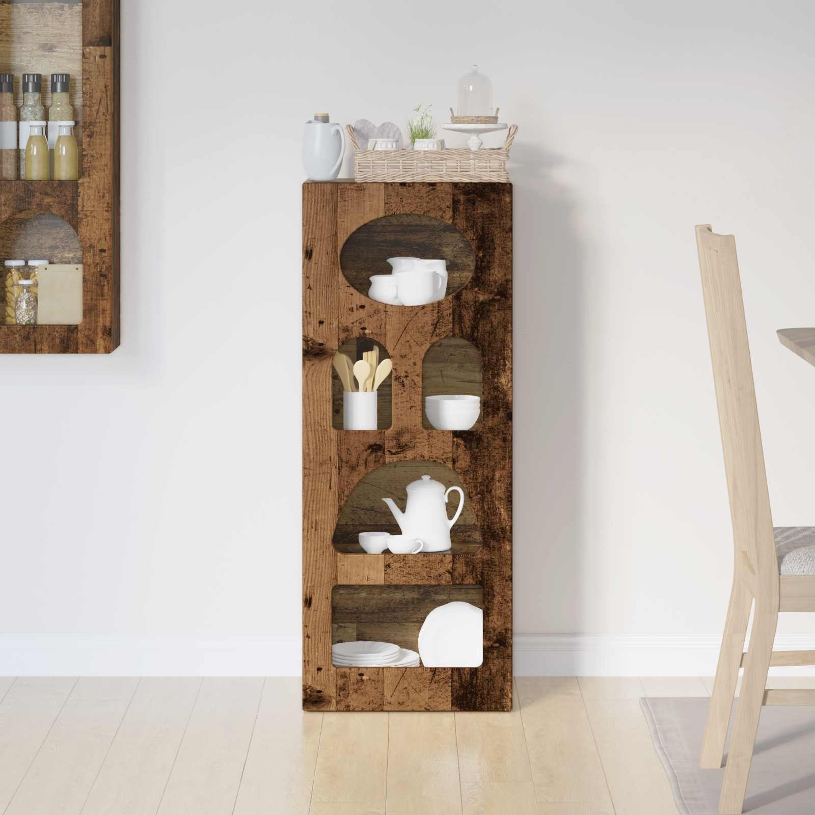 VidaXL Dressoir Oudhout 40 x 35 x 100,5 cm Bewerkt hout