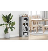 VidaXL Dressoir Grijs Sonoma 40 x 35 x 100,5 cm Bewerkt hout
