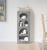 VidaXL Dressoir Grijs Sonoma 40 x 35 x 100,5 cm Bewerkt hout