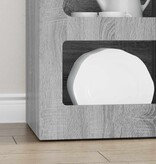 VidaXL Dressoir Grijs Sonoma 40 x 35 x 100,5 cm Bewerkt hout