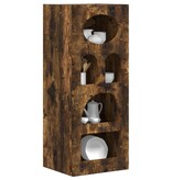 VidaXL Dressoir Gerookt eiken 40 x 35 x 100,5 cm Bewerkt hout