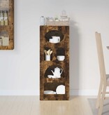 VidaXL Dressoir Gerookt eiken 40 x 35 x 100,5 cm Bewerkt hout