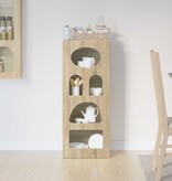 VidaXL Dressoir Sonoma Eiken 40 x 35 x 100,5 cm Bewerkt hout
