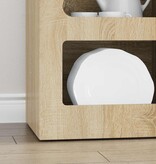 VidaXL Dressoir Sonoma Eiken 40 x 35 x 100,5 cm Bewerkt hout