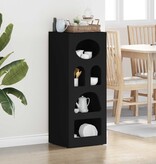 VidaXL Dressoir Zwart 40 x 35 x 100,5 cm Bewerkt hout