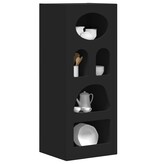 VidaXL Dressoir Zwart 40 x 35 x 100,5 cm Bewerkt hout