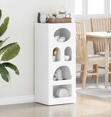 VidaXL Dressoir Wit 40 x 35 x 100,5 cm Bewerkt hout