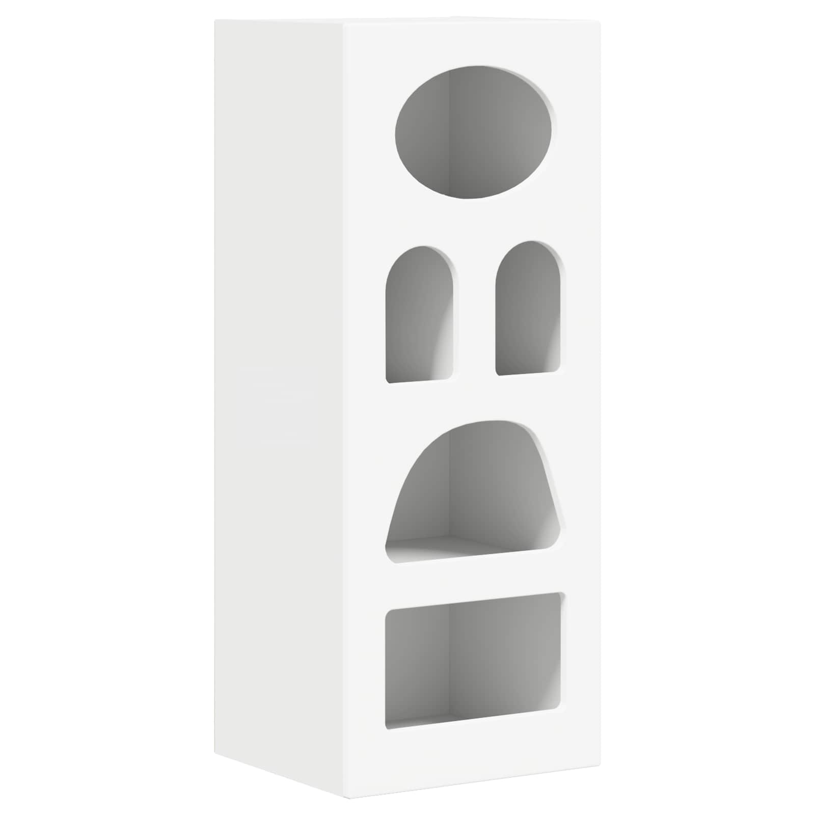 VidaXL Dressoir Wit 40 x 35 x 100,5 cm Bewerkt hout