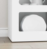 VidaXL Dressoir Wit 40 x 35 x 100,5 cm Bewerkt hout