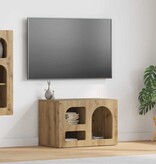 VidaXL TV-kast Artisan Eiken 60 x 35 x 40 cm Bewerkt hout