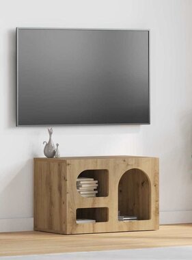 VidaXL TV-kast Artisan Eiken 60 x 35 x 40 cm Bewerkt hout