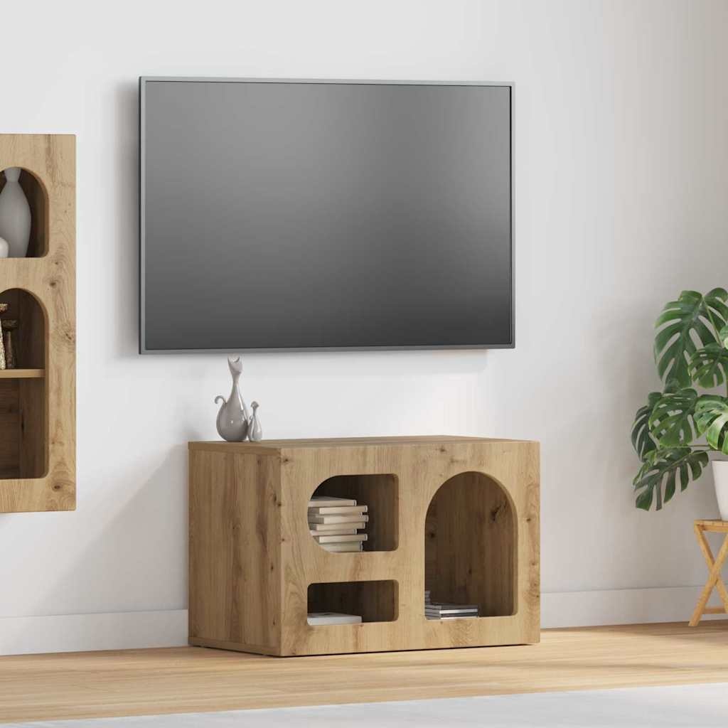 VidaXL TV-kast Artisan Eiken 60 x 35 x 40 cm Bewerkt hout