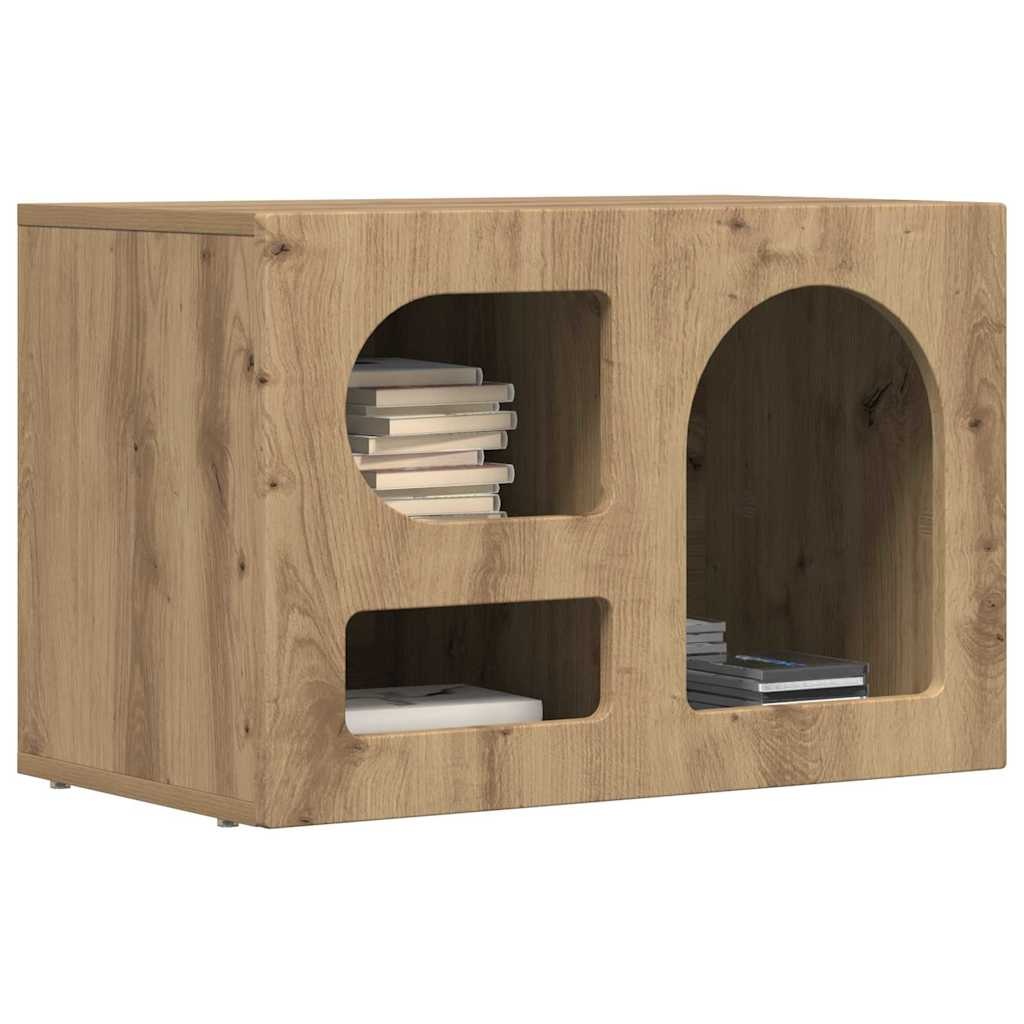 VidaXL TV-kast Artisan Eiken 60 x 35 x 40 cm Bewerkt hout