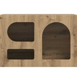 VidaXL TV-kast Artisan Eiken 60 x 35 x 40 cm Bewerkt hout