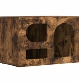 VidaXL TV-kast Gerookt eiken 60 x 35 x 40 cm Bewerkt hout