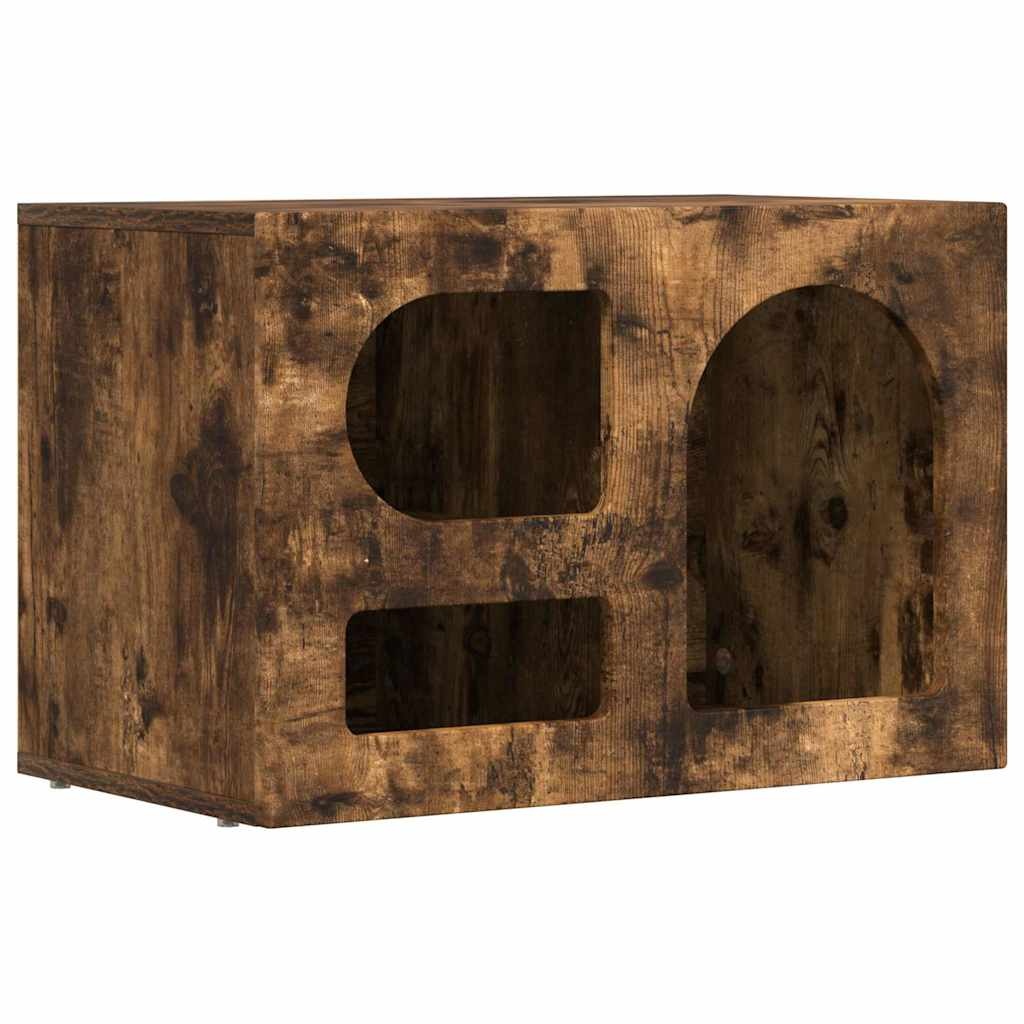 VidaXL TV-kast Gerookt eiken 60 x 35 x 40 cm Bewerkt hout