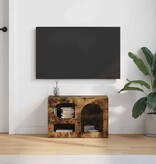 VidaXL TV-kast Gerookt eiken 60 x 35 x 40 cm Bewerkt hout