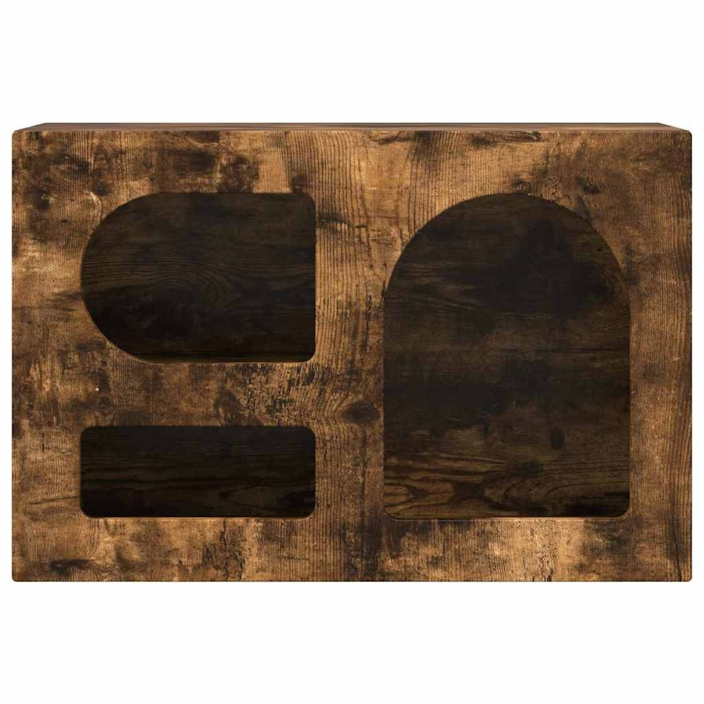 VidaXL TV-kast Gerookt eiken 60 x 35 x 40 cm Bewerkt hout