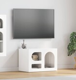 VidaXL TV-kast Hoogglans wit 60 x 35 x 40 cm Bewerkt hout