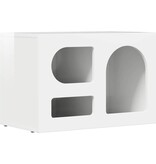 VidaXL TV-kast Hoogglans wit 60 x 35 x 40 cm Bewerkt hout