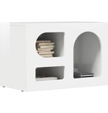 VidaXL TV-kast Hoogglans wit 60 x 35 x 40 cm Bewerkt hout