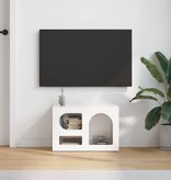VidaXL TV-kast Hoogglans wit 60 x 35 x 40 cm Bewerkt hout