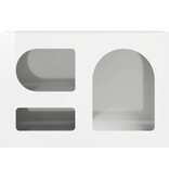 VidaXL TV-kast Hoogglans wit 60 x 35 x 40 cm Bewerkt hout