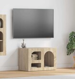 VidaXL TV-kast Sonoma Eiken 60 x 35 x 40 cm Bewerkt hout