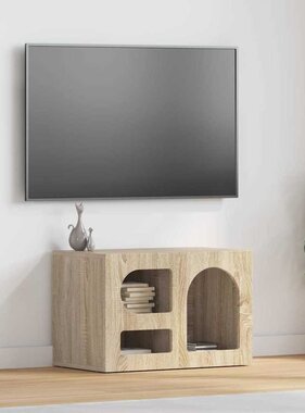VidaXL TV-kast Sonoma Eiken 60 x 35 x 40 cm Bewerkt hout