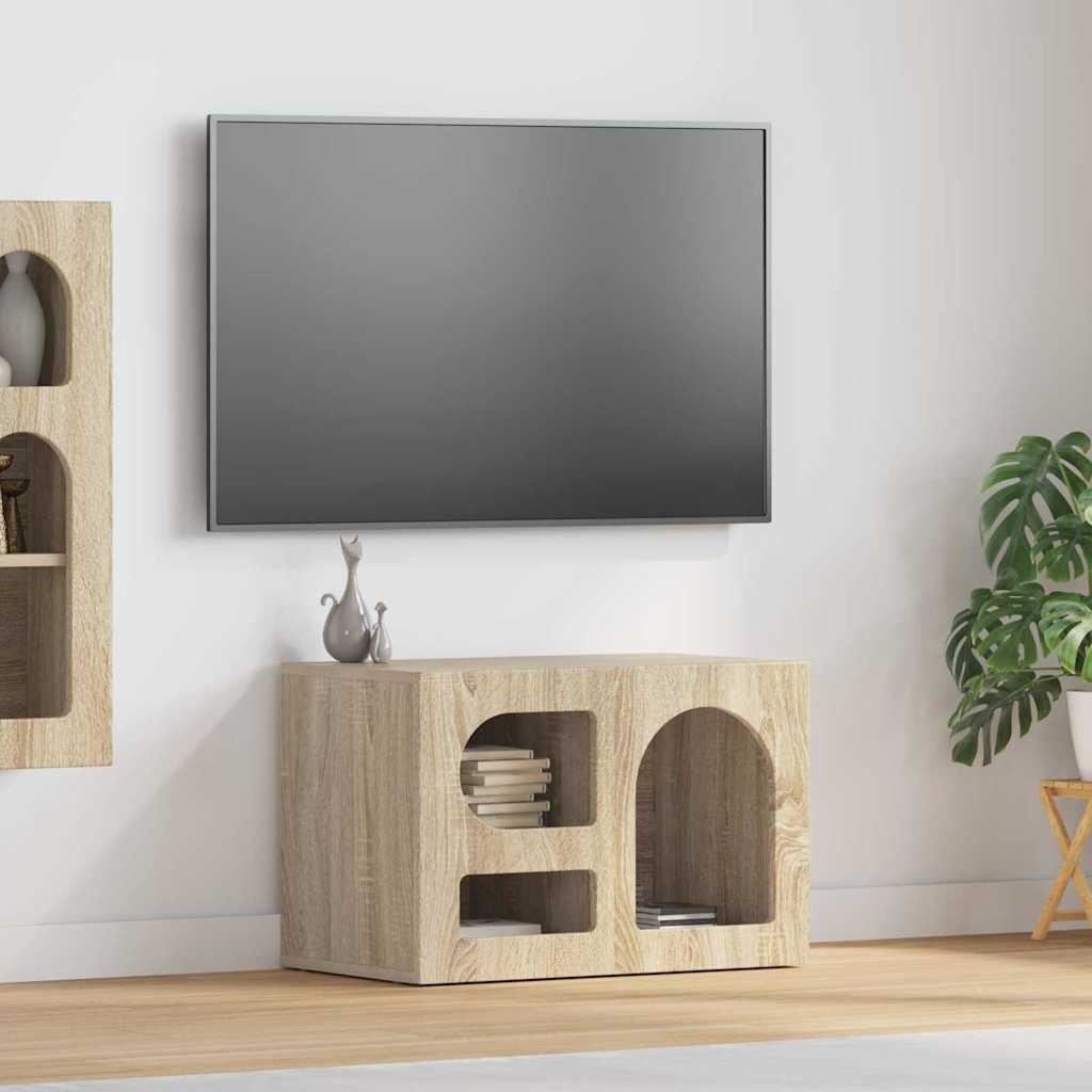 VidaXL TV-kast Sonoma Eiken 60 x 35 x 40 cm Bewerkt hout