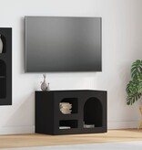 VidaXL TV-kast Zwart 60 x 35 x 40 cm Bewerkt hout